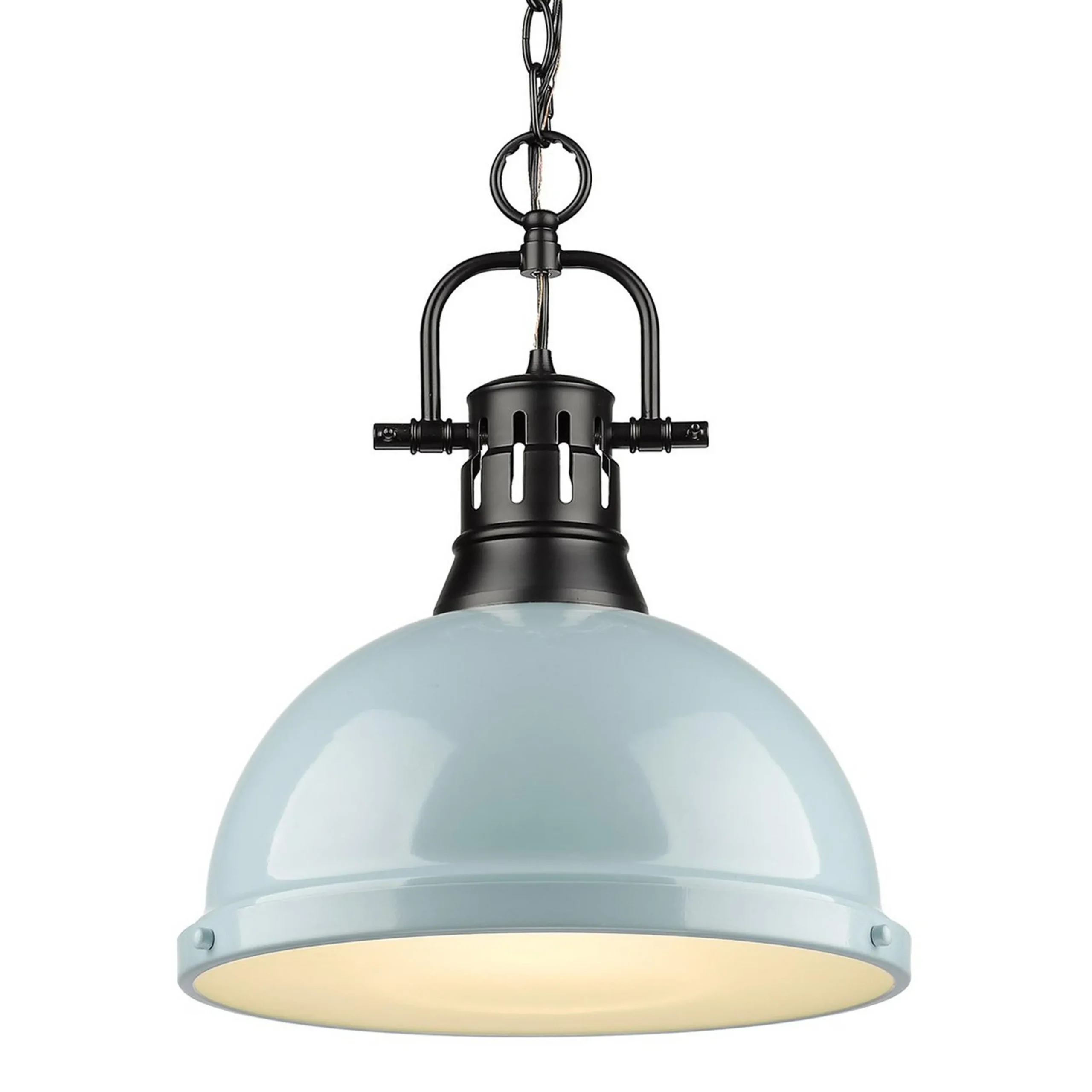 Classic Dome Shade Pendant Light with Chain - Large