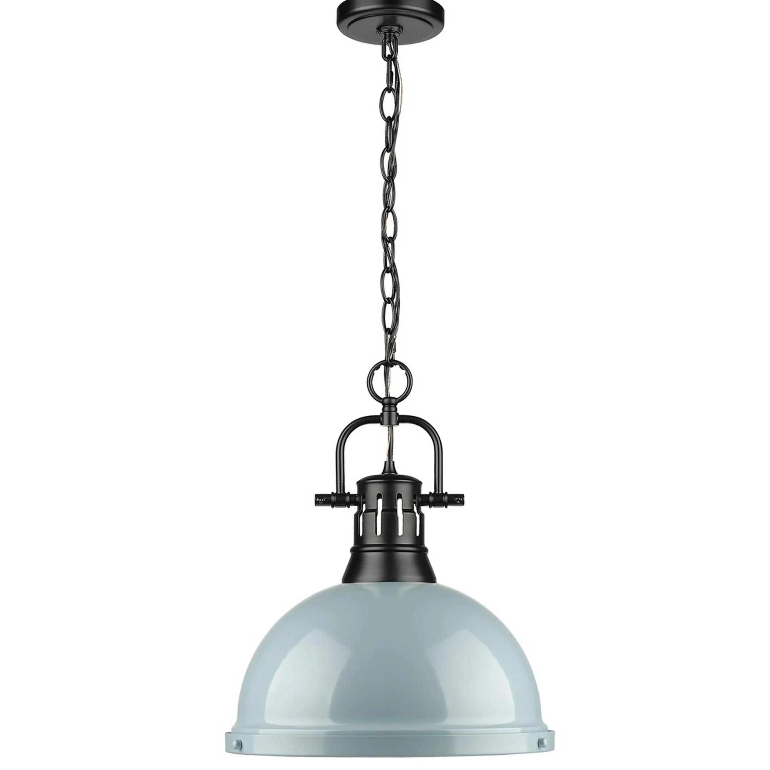 Classic Dome Shade Pendant Light with Chain - Large