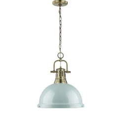 Classic Dome Shade Pendant Light with Chain - Large