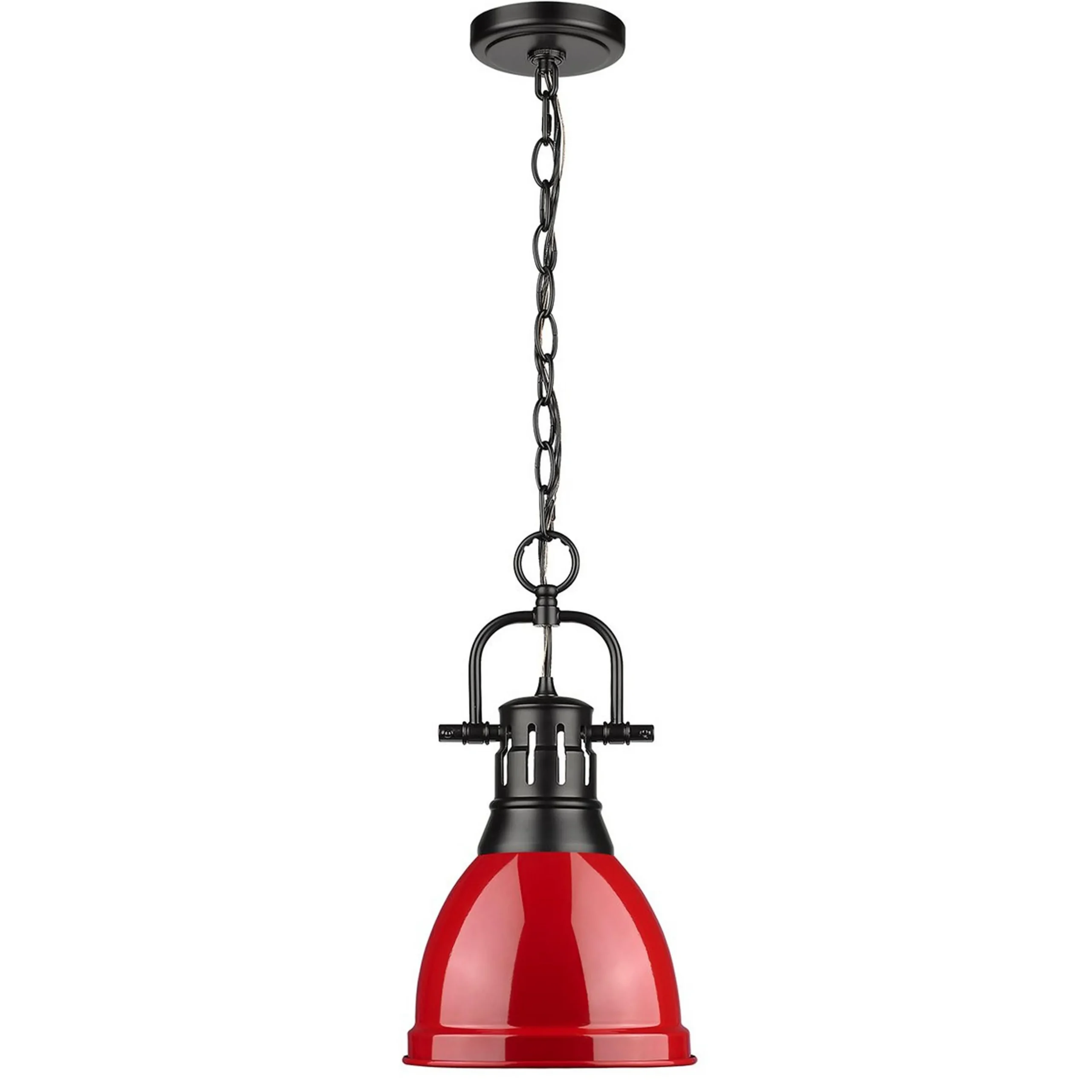 Classic Dome Shade Pendant Light with Chain - Small