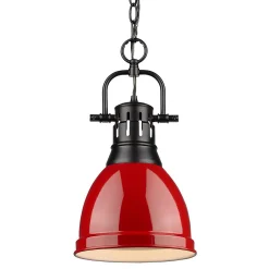 Classic Dome Shade Pendant Light with Chain - Small
