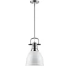 Classic Dome Shade Pendant Light with Rod - Small