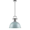 Classic Dome Shade Pendant Light with Rod - Large