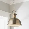 Classic Dome Shade Pendant Light with Chain - Large