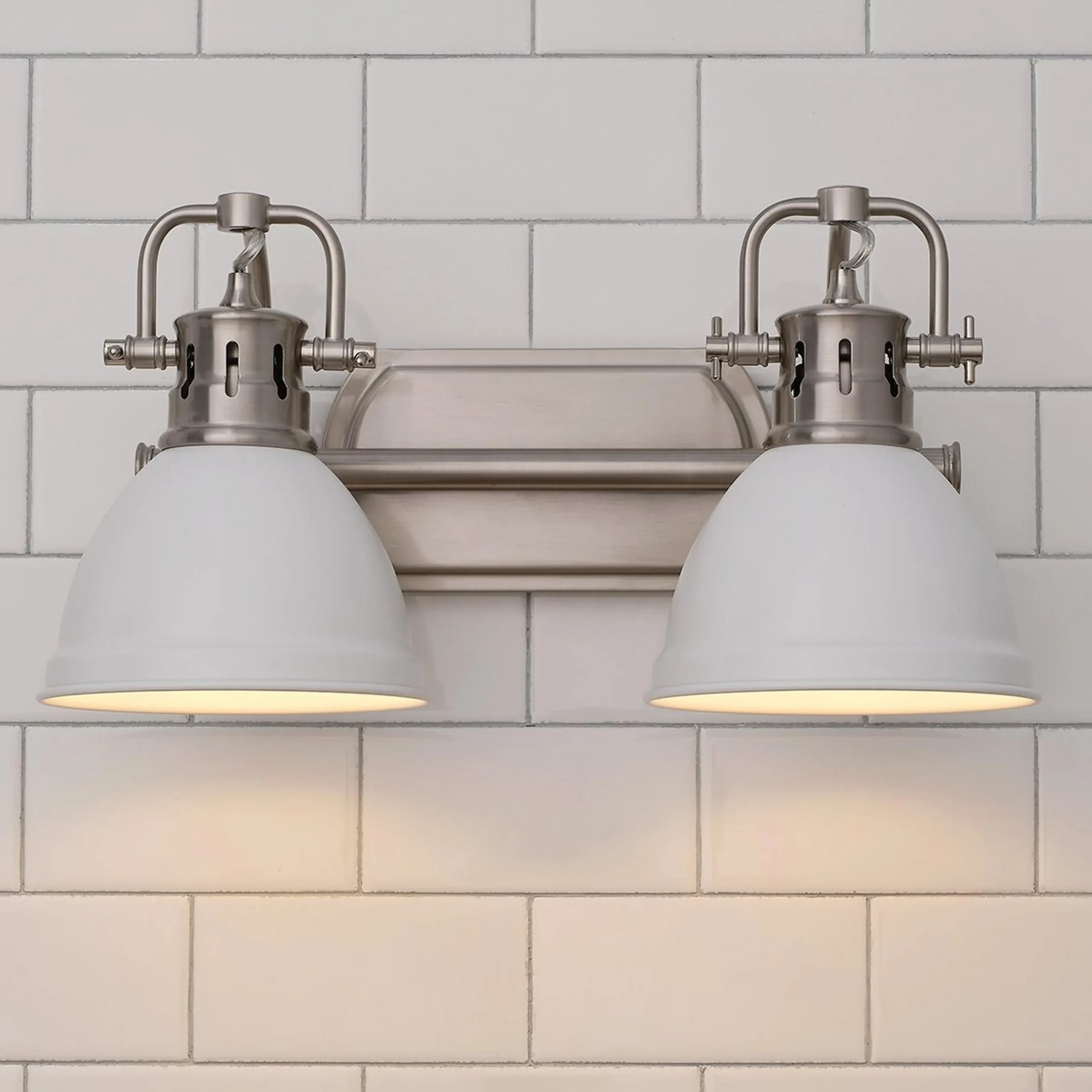 Classic Dome Shade Vanity Light - 2 Light