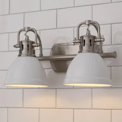 Classic Dome Shade Vanity Light - 2 Light
