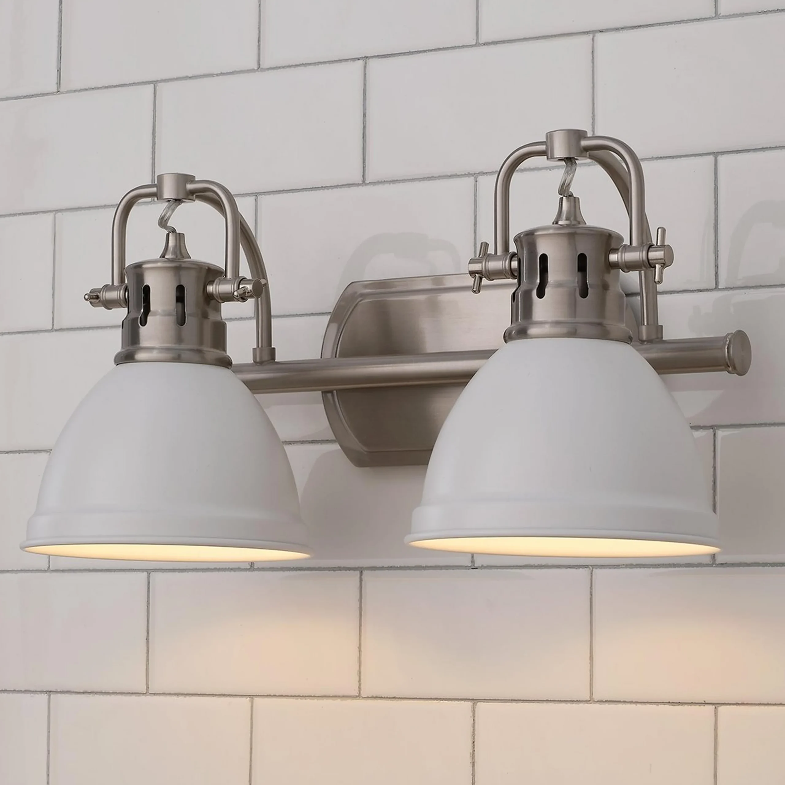 Classic Dome Shade Vanity Light - 2 Light