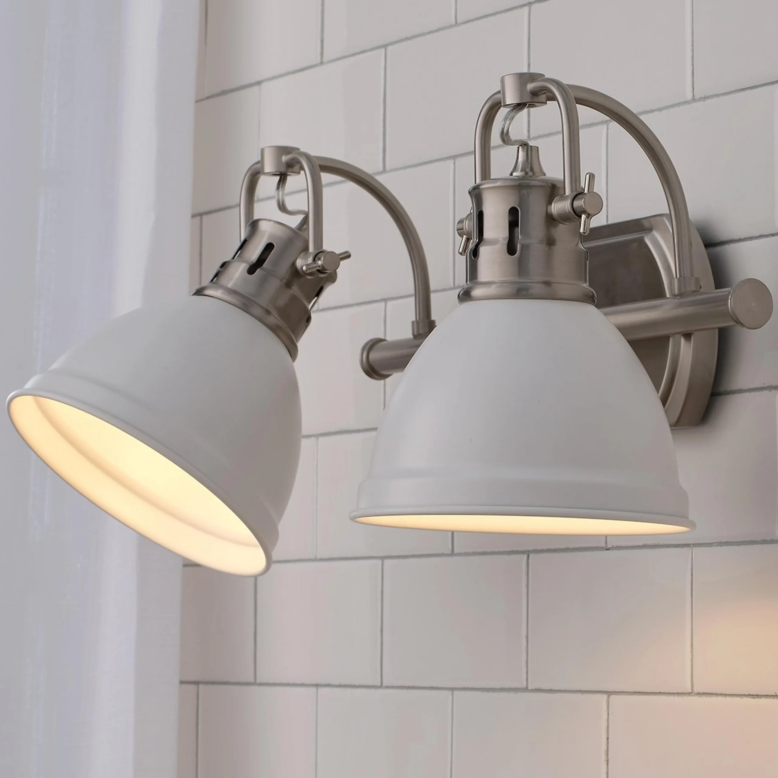 Classic Dome Shade Vanity Light - 2 Light