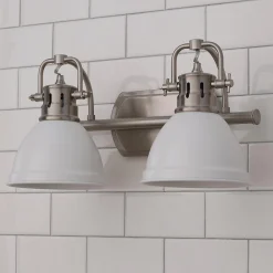 Classic Dome Shade Vanity Light - 2 Light