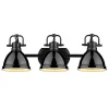 Classic Dome Shade Vanity Light - 3 Light
