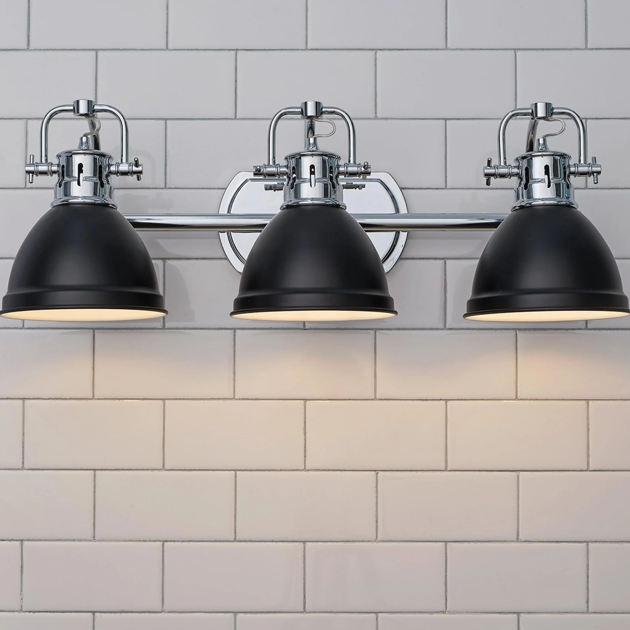 Classic Dome Shade Vanity Light - 3 Light