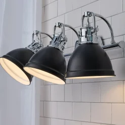 Classic Dome Shade Vanity Light - 3 Light