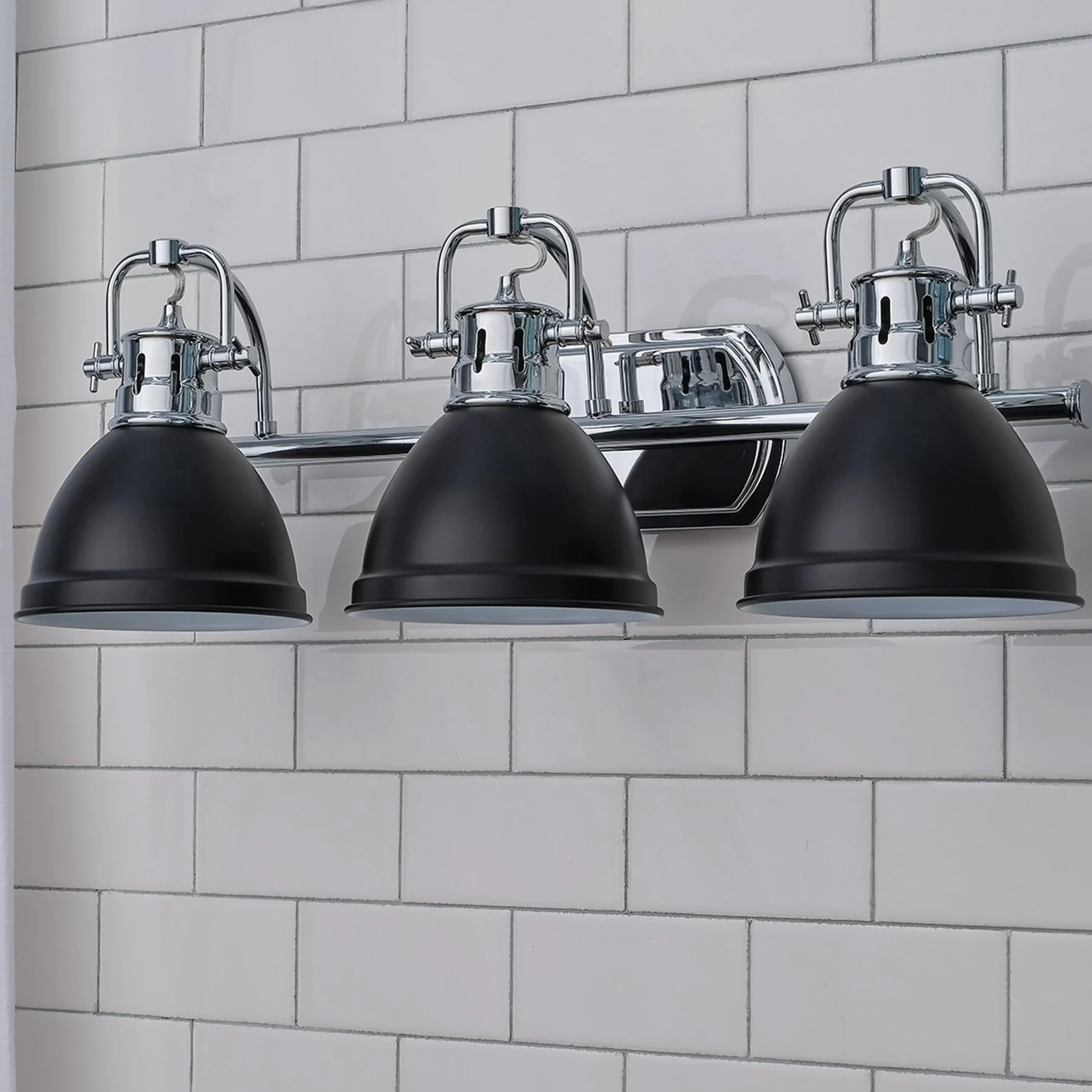 Classic Dome Shade Vanity Light - 3 Light