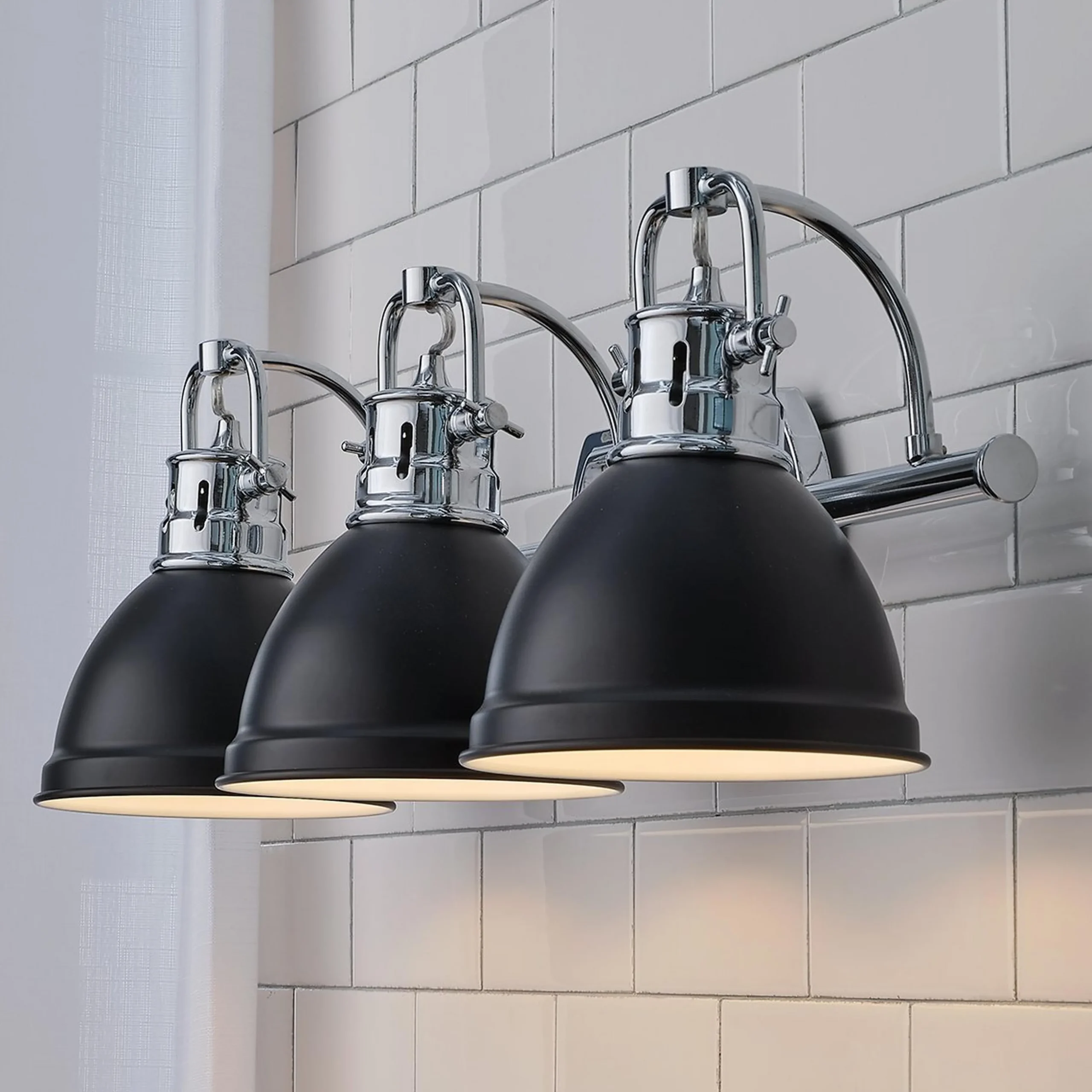 Classic Dome Shade Vanity Light - 3 Light