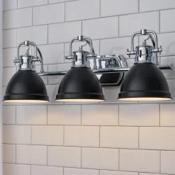 Classic Dome Shade Vanity Light - 3 Light