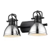 Classic Dome Shade Vanity Light - 2 Light