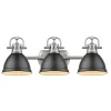 Classic Dome Shade Vanity Light - 3 Light