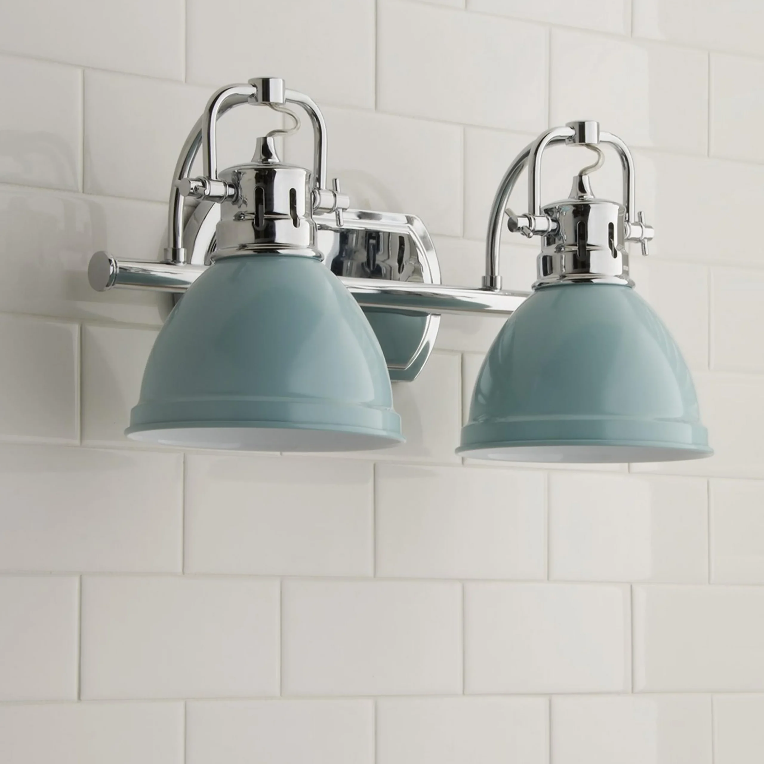 Classic Dome Shade Vanity Light - 2 Light