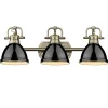 Classic Dome Shade Vanity Light - 3 Light
