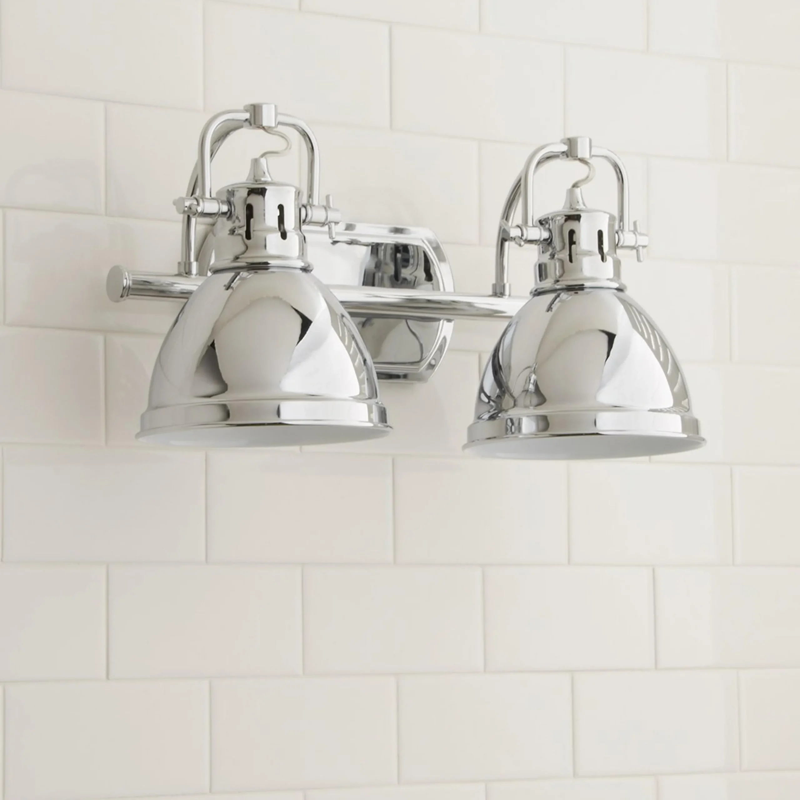 Classic Dome Shade Vanity Light - 2 Light