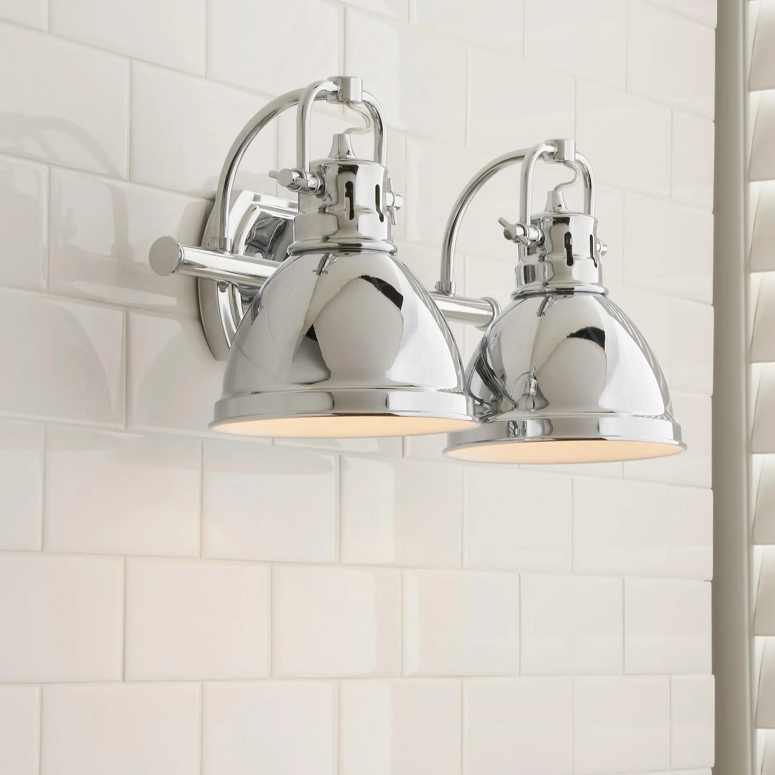 Classic Dome Shade Vanity Light - 2 Light