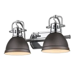 Classic Dome Shade Vanity Light - 2 Light