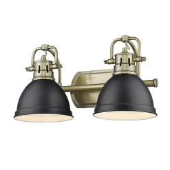 Classic Dome Shade Vanity Light - 2 Light