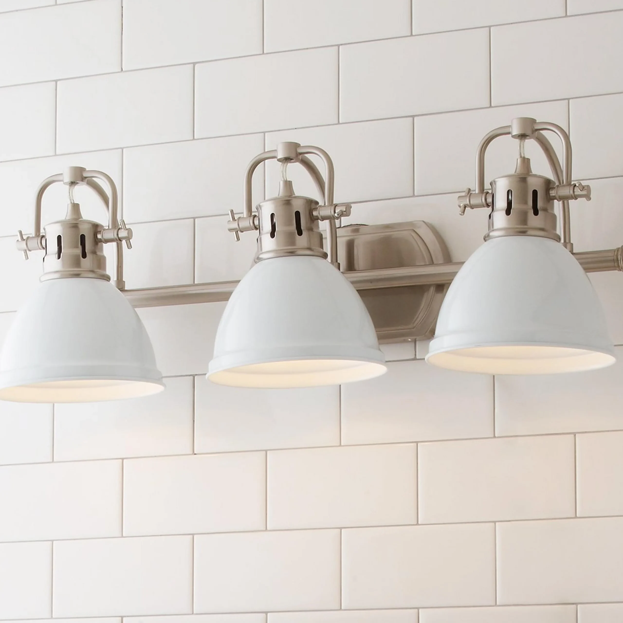 Classic Dome Shade Vanity Light - 3 Light