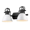Classic Dome Shade Vanity Light - 2 Light
