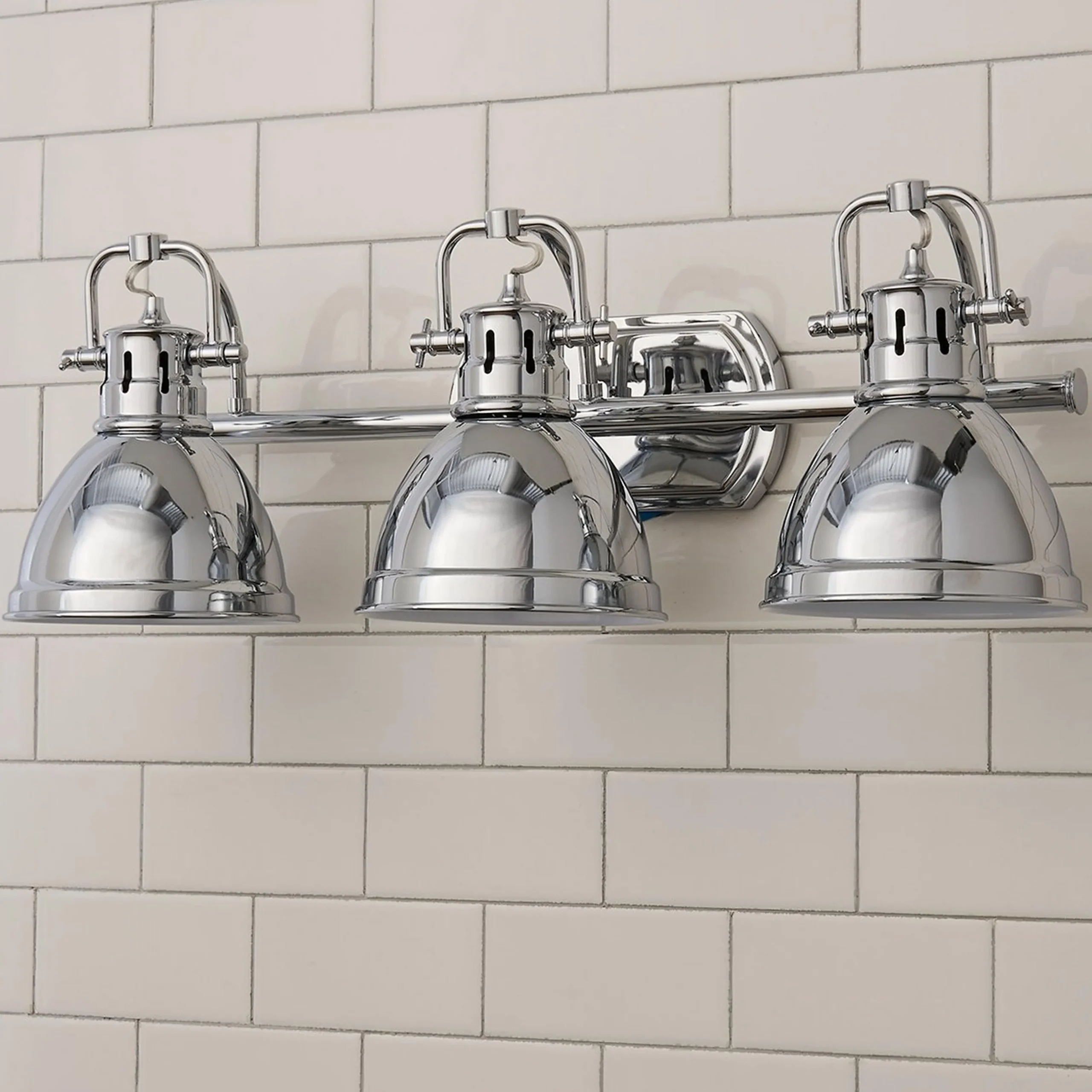 Classic Dome Shade Vanity Light - 3 Light