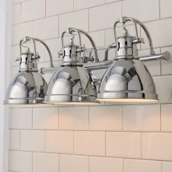 Classic Dome Shade Vanity Light - 3 Light