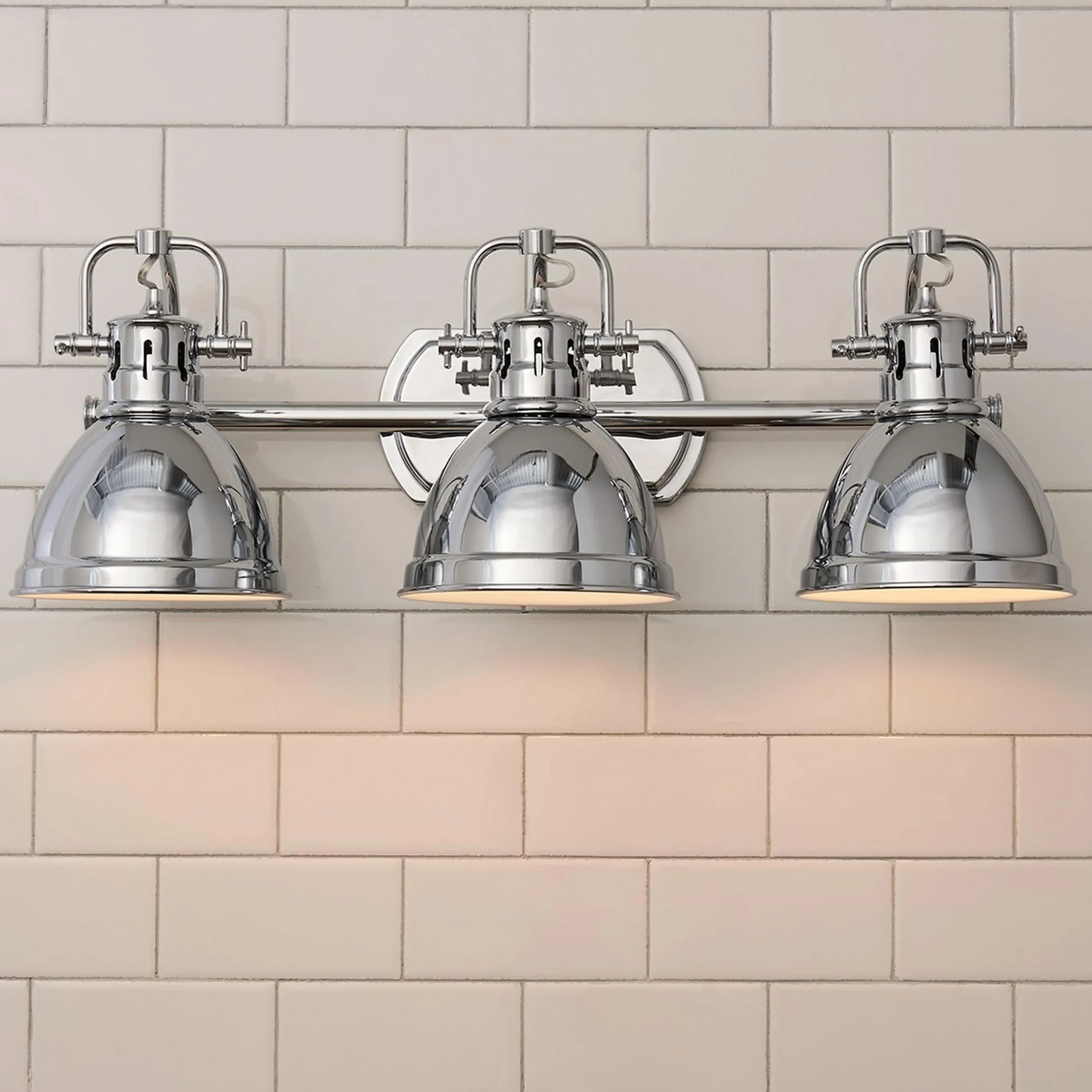 Classic Dome Shade Vanity Light - 3 Light