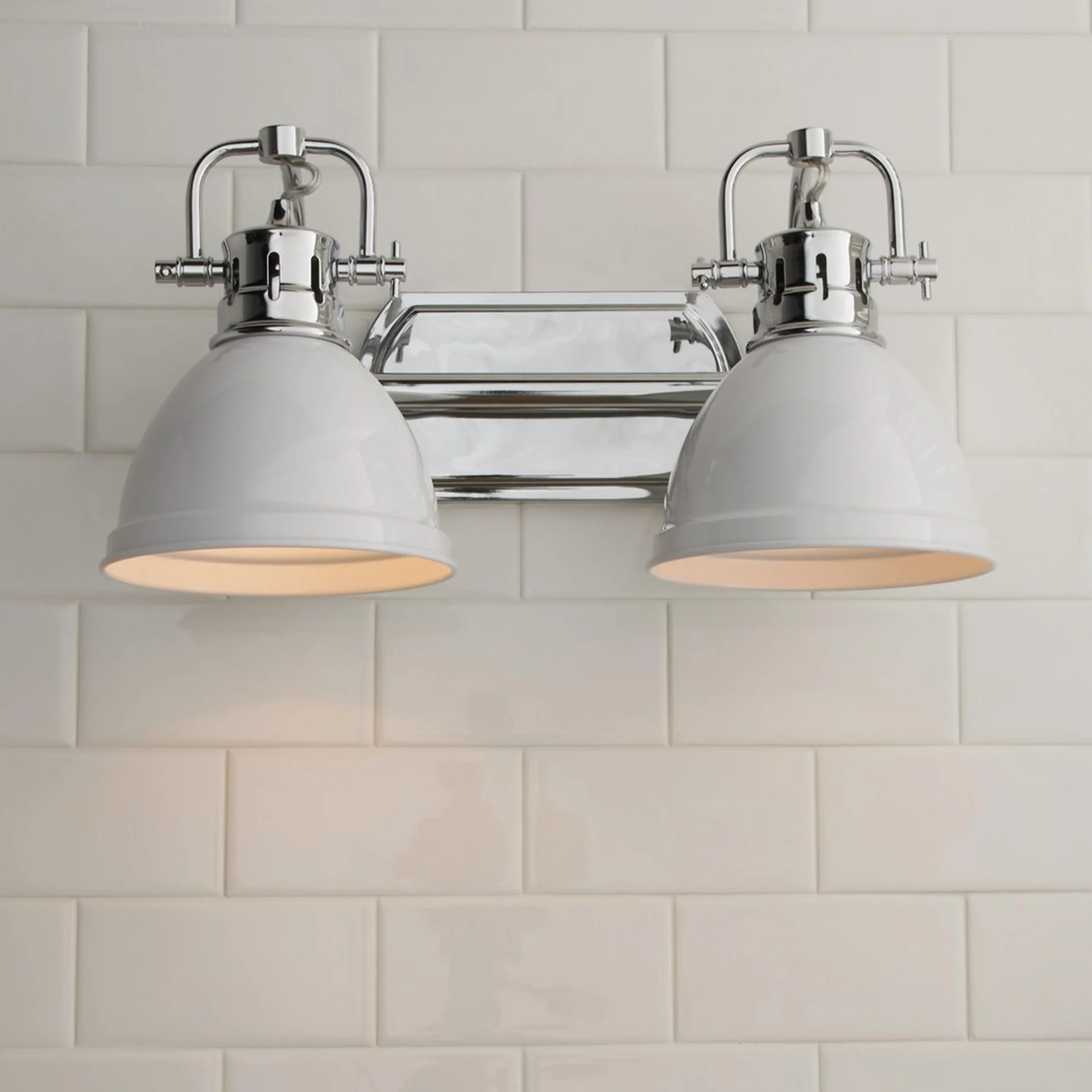 Classic Dome Shade Vanity Light - 2 Light