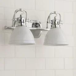 Classic Dome Shade Vanity Light - 2 Light