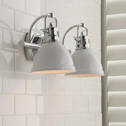 Classic Dome Shade Vanity Light - 2 Light