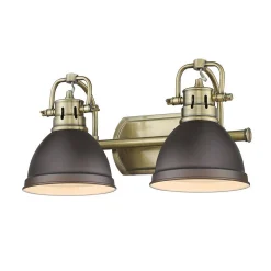 Classic Dome Shade Vanity Light - 2 Light