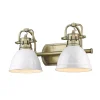 Classic Dome Shade Vanity Light - 2 Light