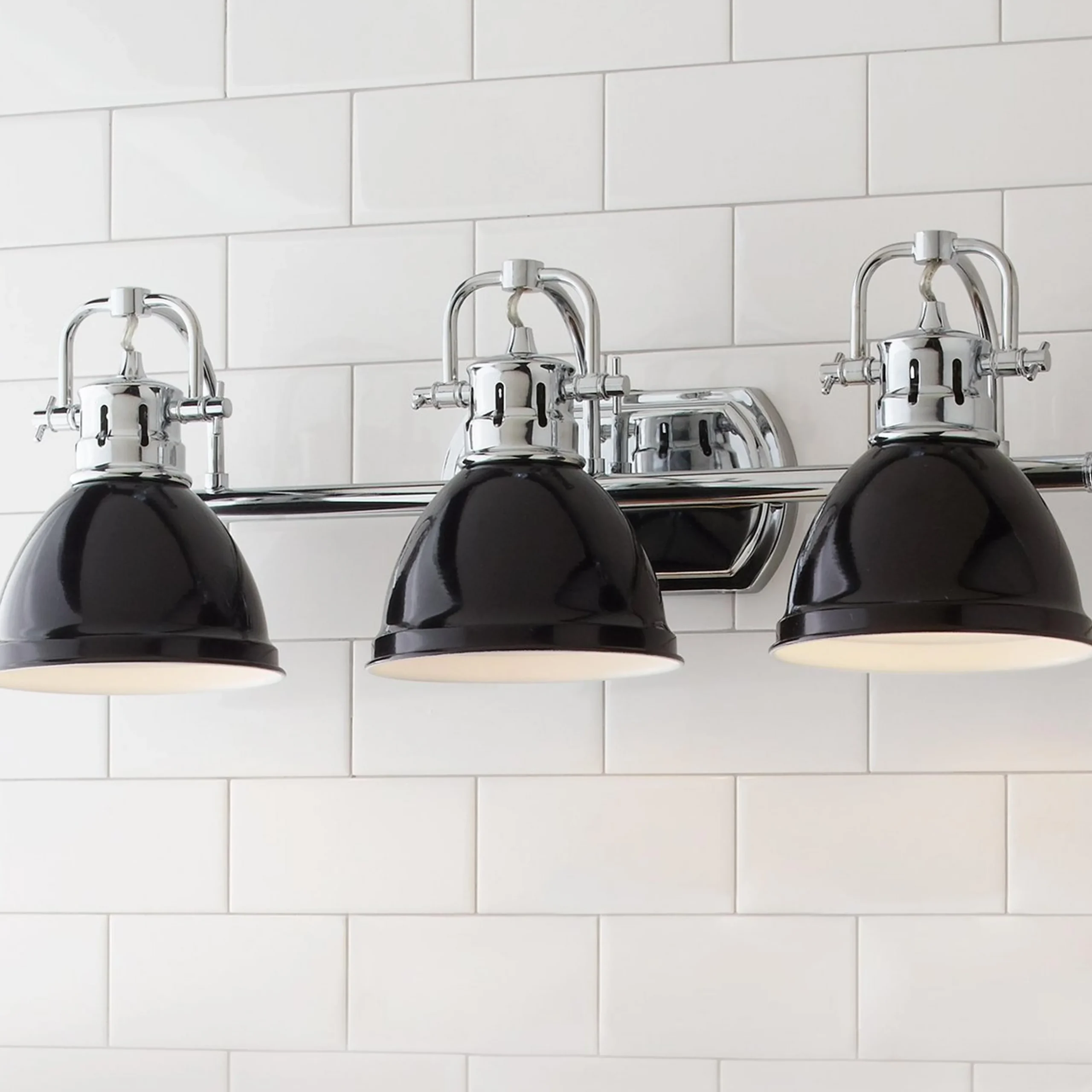 Classic Dome Shade Vanity Light - 3 Light