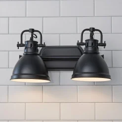 Classic Dome Shade Vanity Light - 2 Light