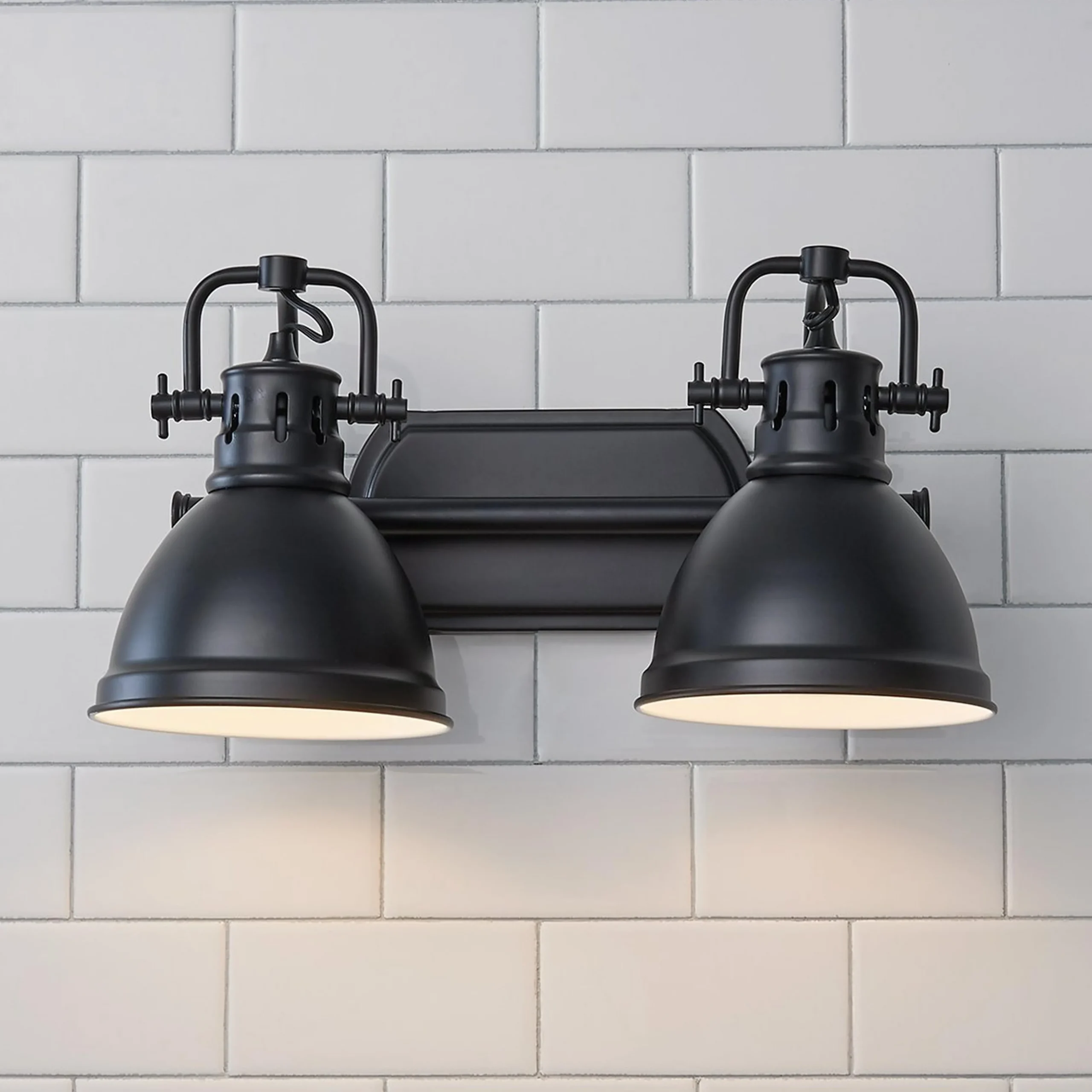 Classic Dome Shade Vanity Light - 2 Light