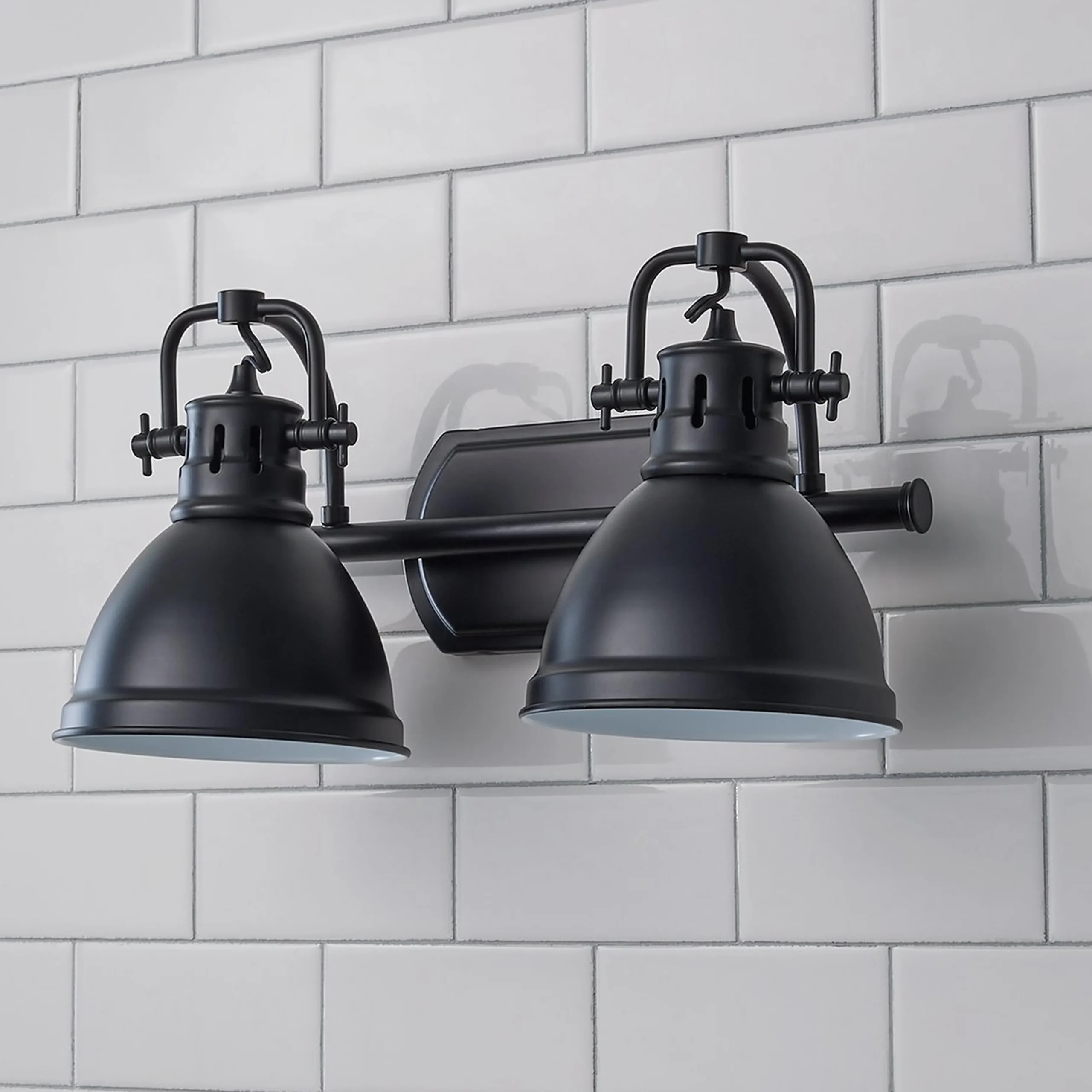 Classic Dome Shade Vanity Light - 2 Light