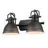Classic Dome Shade Vanity Light - 2 Light