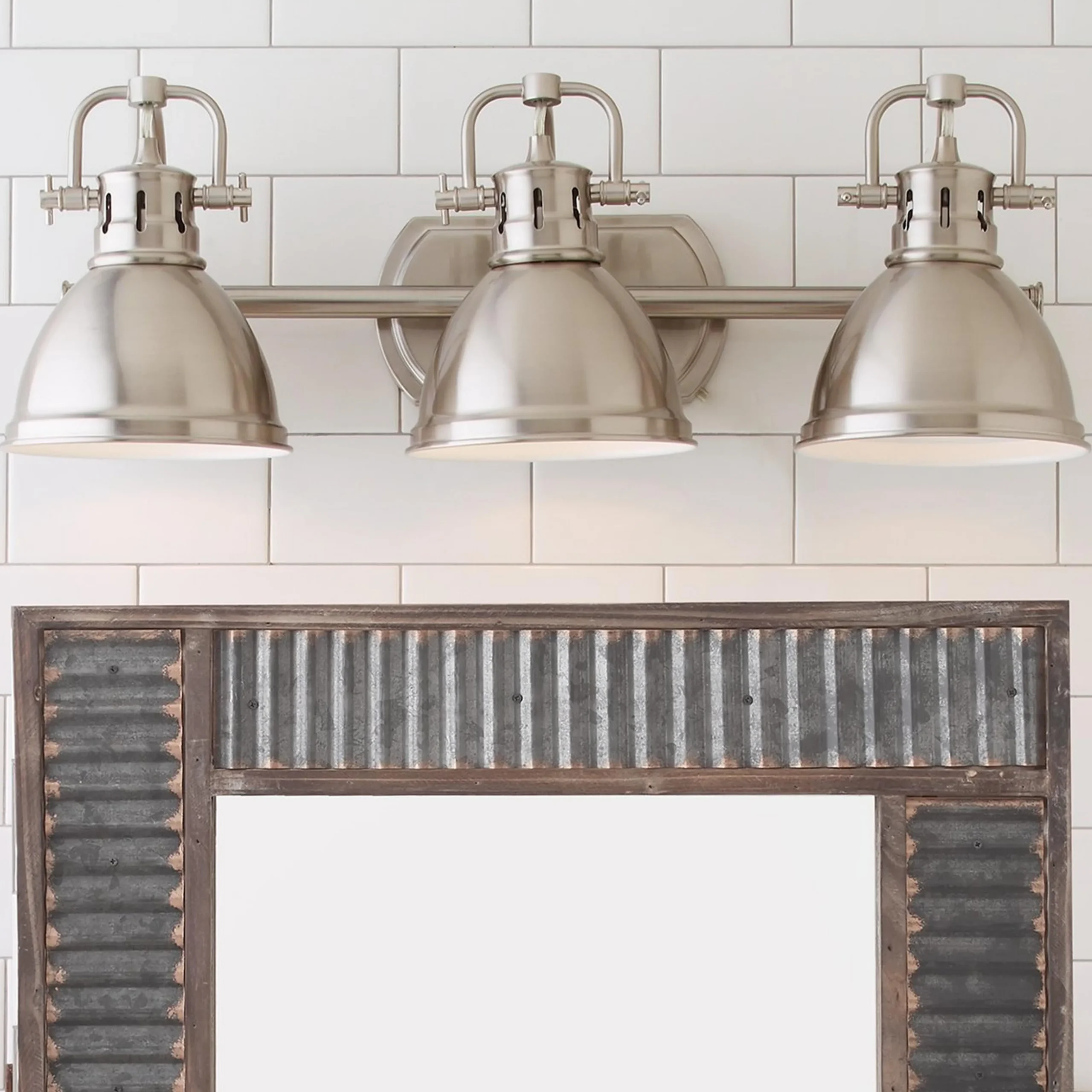 Classic Dome Shade Vanity Light - 3 Light