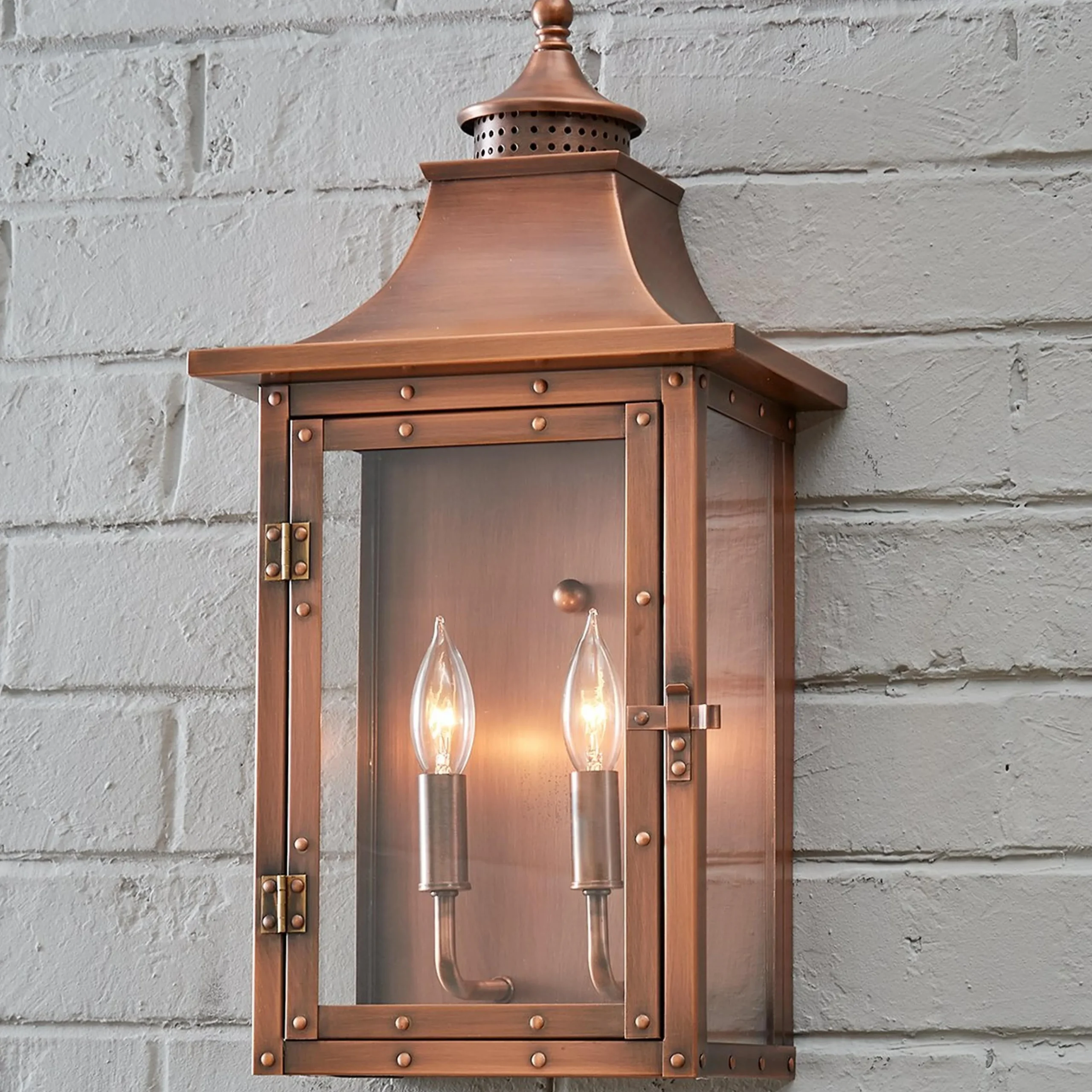 Classic Vented Hood Outdoor Sconce - Large