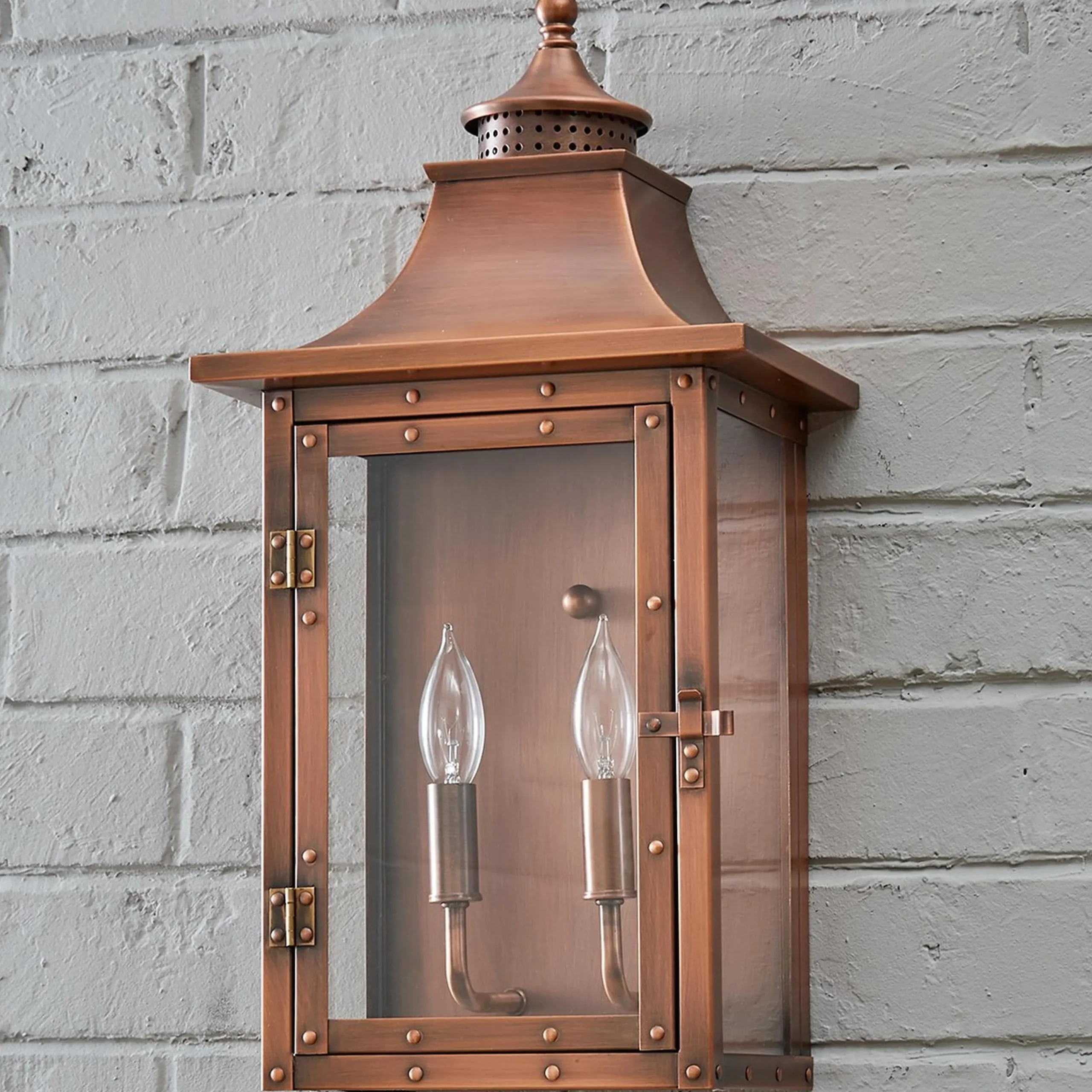 Classic Vented Hood Outdoor Sconce - Large