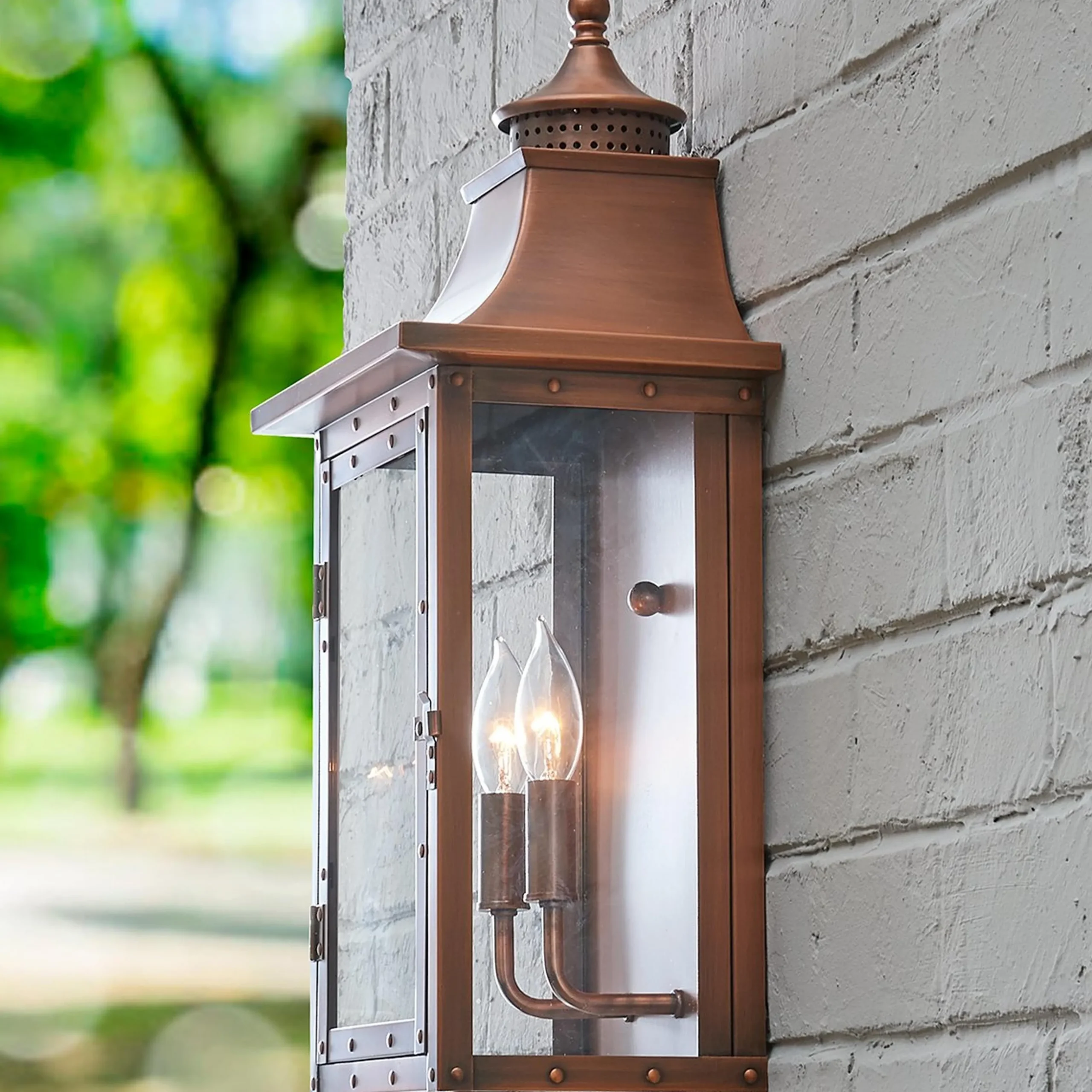 Classic Vented Hood Outdoor Sconce - Large