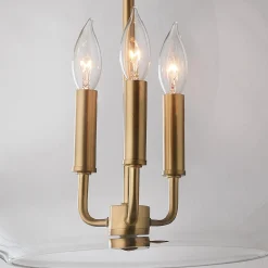 Clear Glass Sphere Chandelier