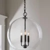 Clear Glass Sphere Chandelier