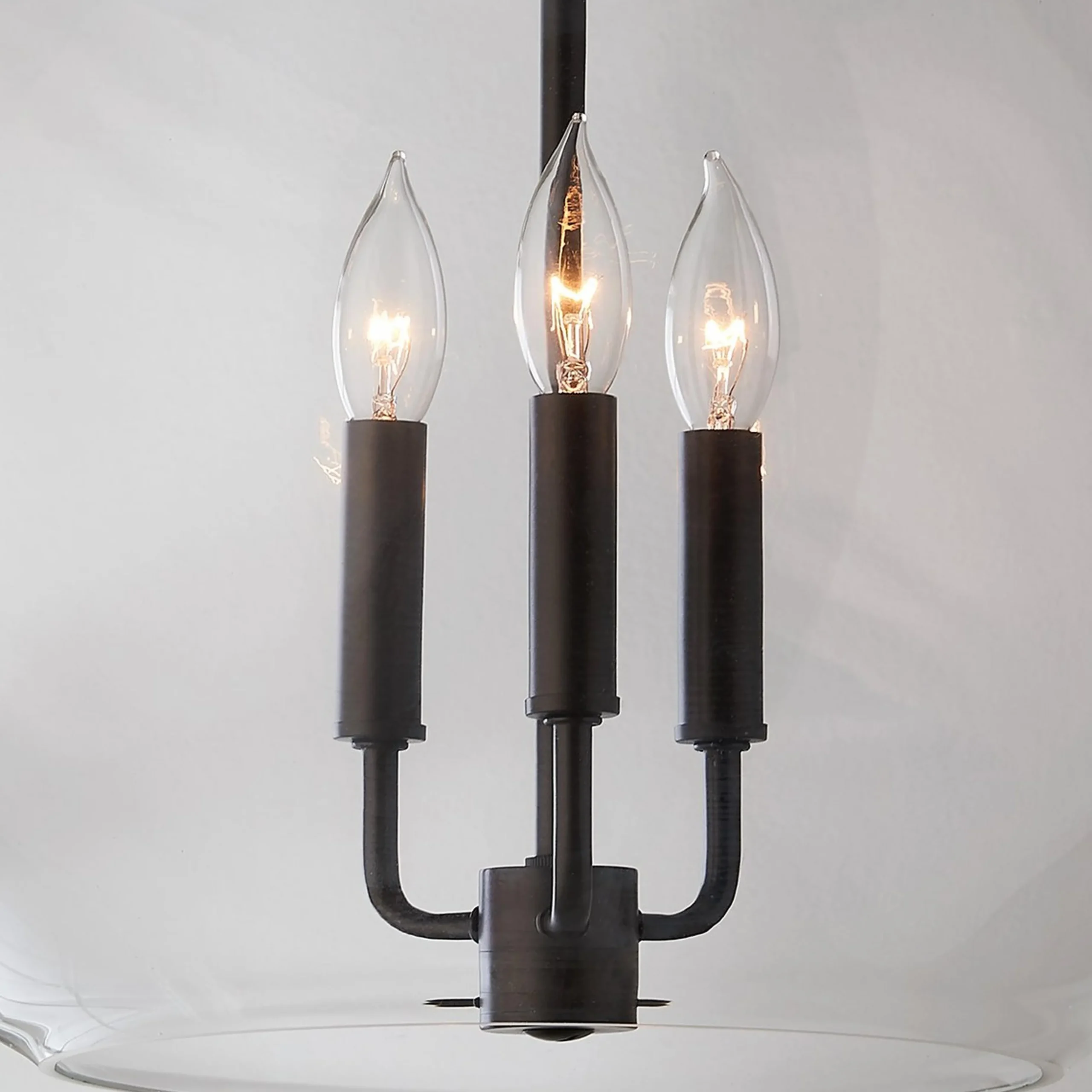 Clear Glass Sphere Chandelier