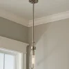 Clear Glass Vial Pendant Light